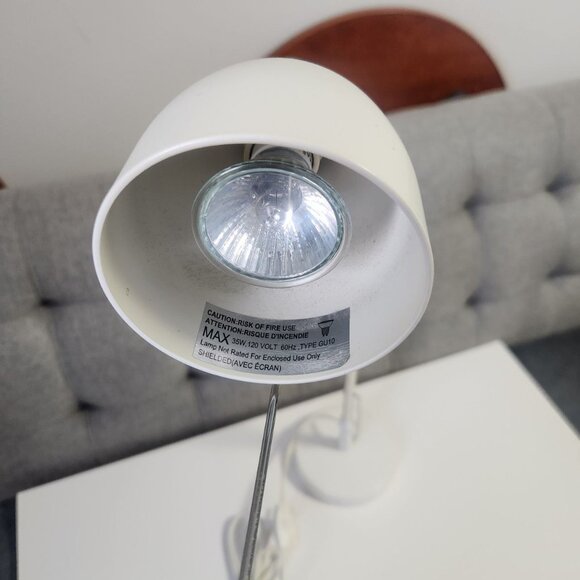 Ikea Trole Work Desk Lamp (Discontinued Model) - White and Silver - Picture 5 of 8